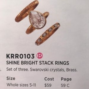 Silpada Shine Bright Stack Rings